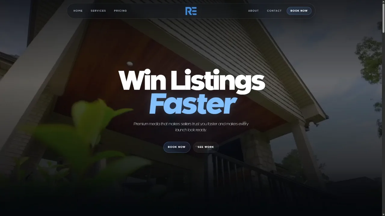 RE-Media premium website portfolio video preview