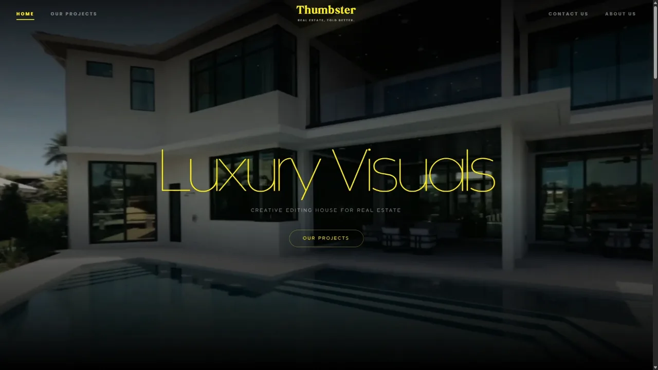 Thumbster website preview by Rizenyte Web